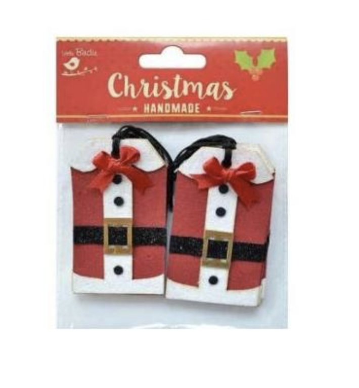 ETIQUETAS PARA REGALO CHAQUETA DE SANTA (10/PAQ)