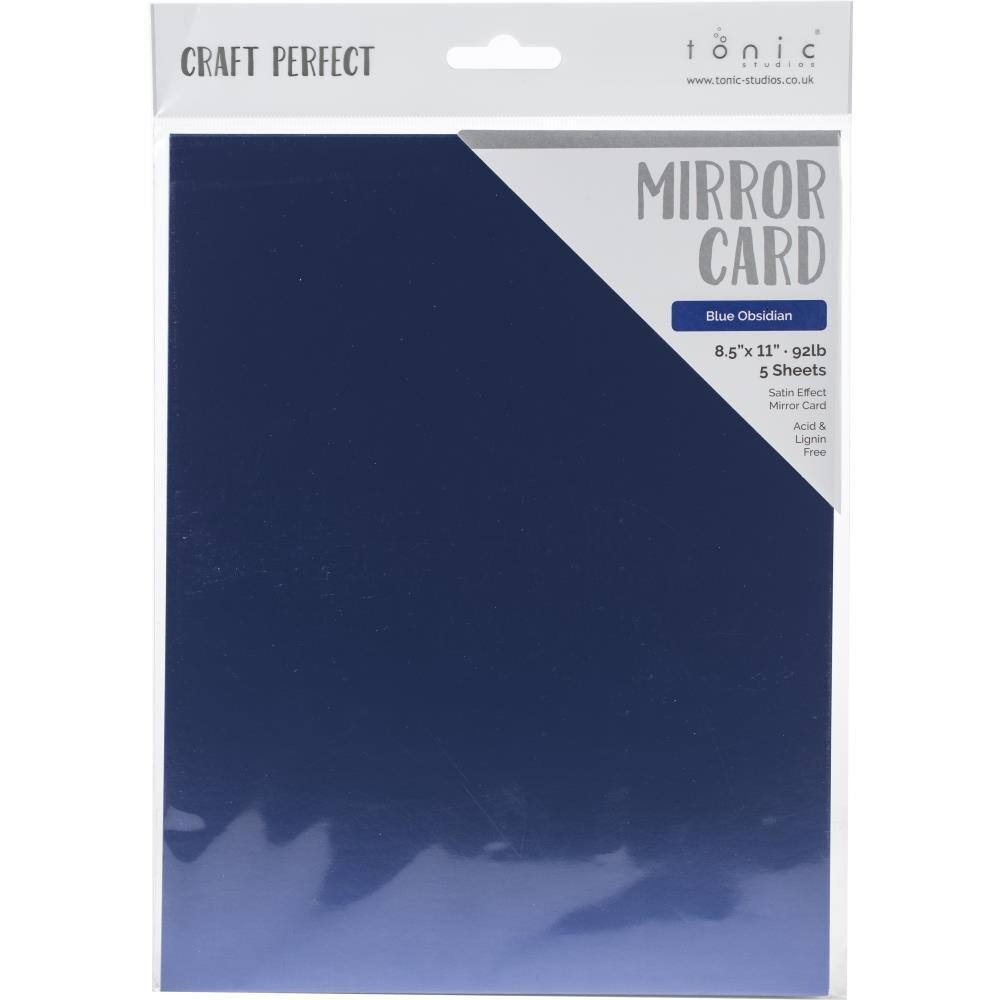 PAPEL SATIN ESPEJO OBSIDIANA AZUL