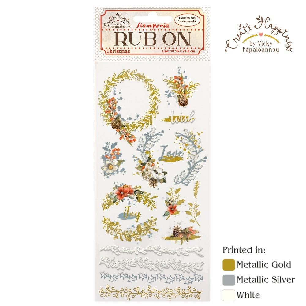 RUB-ONS CORONAS DE NAVIDAD