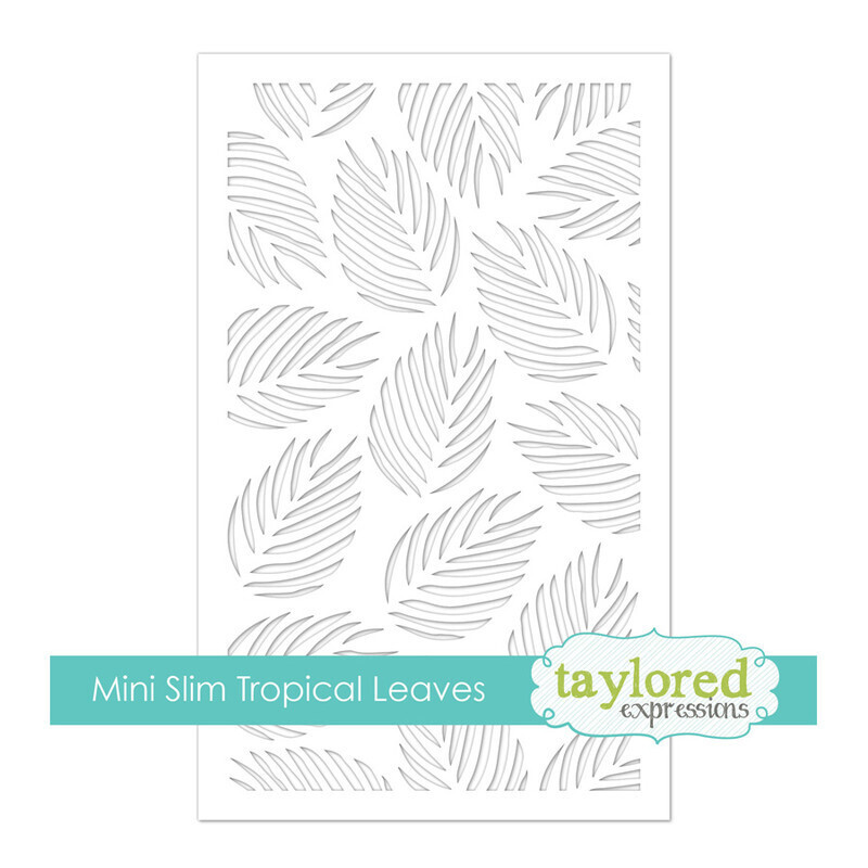 STENCIL MINI SLIM HOJAS TROPICALES