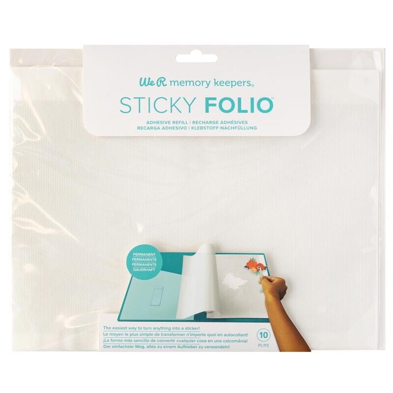 REPUESTO DE HOJAS CON ADHESIVO PARA STICKY FOLIO (10/PAQ)