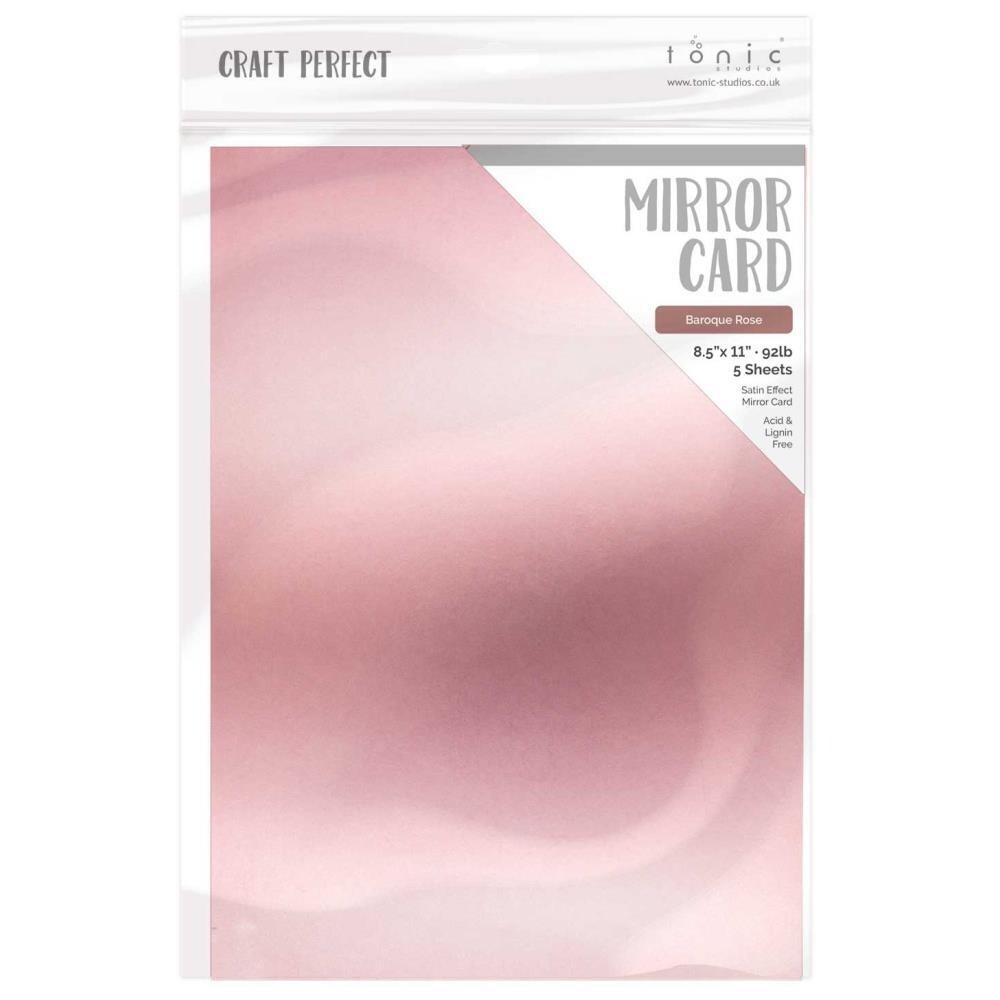 PAPEL SATIN ESPEJO BAROQUE ROSE
