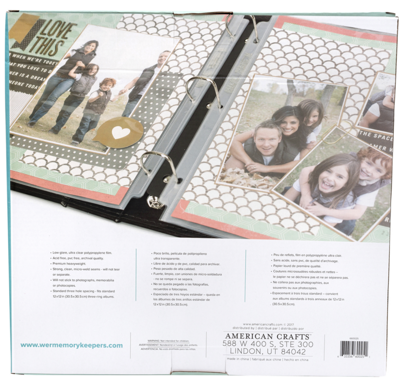PAGE PROTECTORS WeR RING (100/PAQ)