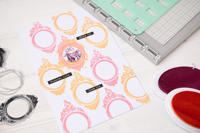 Juego De Sellos Transparentes En Capas Sizzix, Paquete De 3, Marco Artsy Regal De 49 And Market