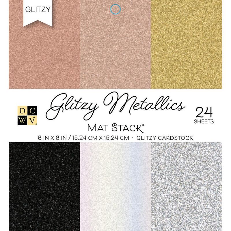 STACK 6X6 GLITZY METALLICS WITH GLITTER