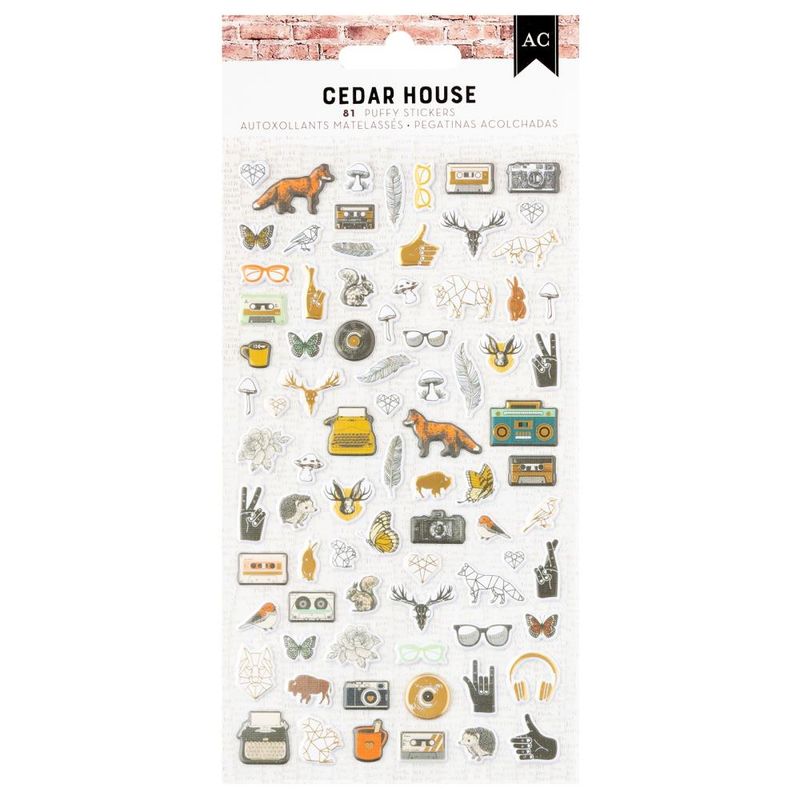 PUFFY STICKERS CEDAR HOUSE