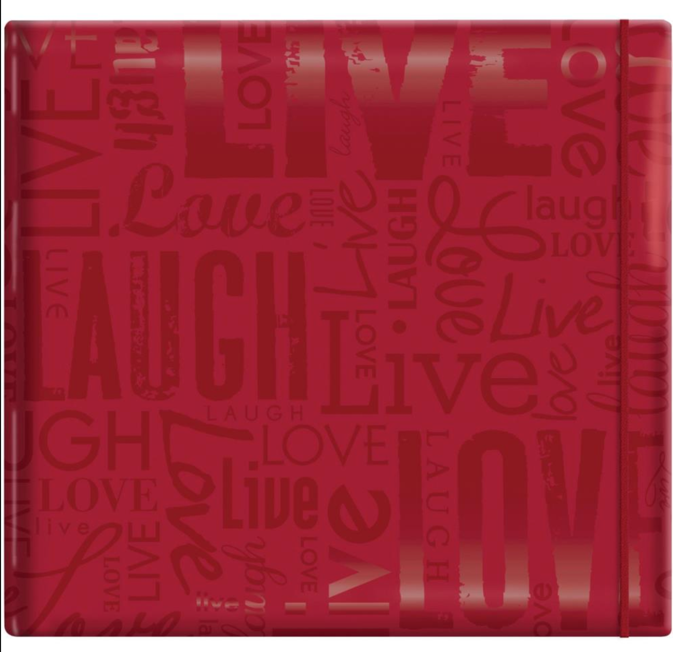 ALBUM 12X12 LIVE, LOVE &amp; LAUGH RED