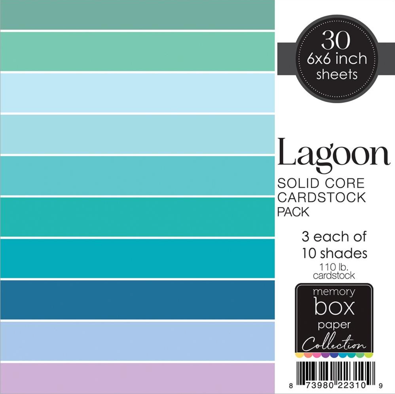 CARDSTOCK 6X6 SOLID LAGOON