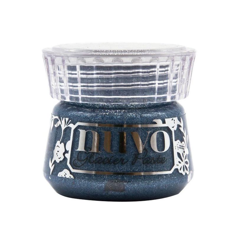 NUVO PASTA GLACIAR, PUÑO DE ACERO (pasta metálica repleta de mica reflejante)