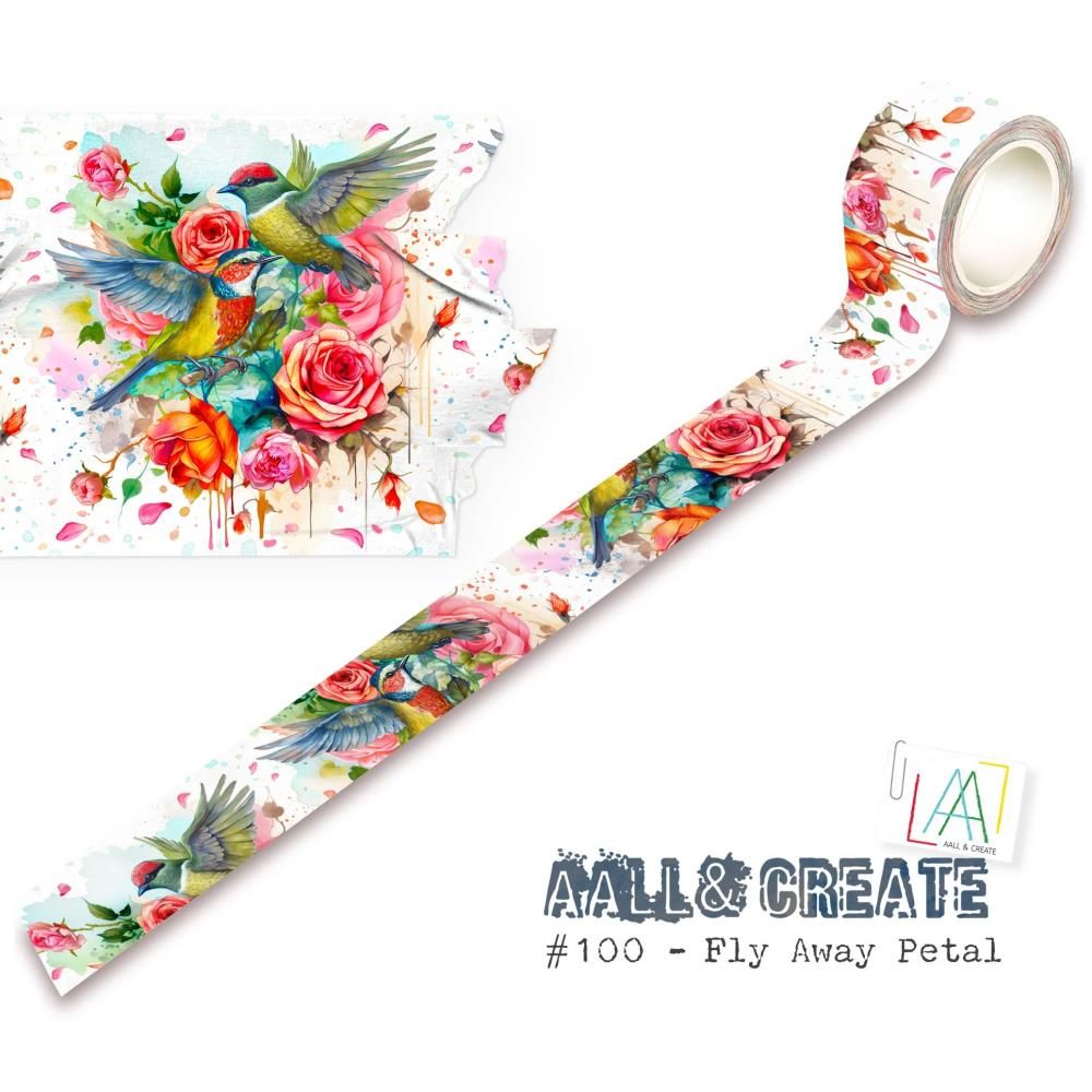 WASHI TAPE PÉTALOS QUE VUELAN