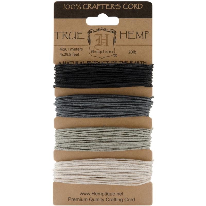 CORDÓN DE CÁÑAMO DE 20 LBS Y 120 PIES - ONYX