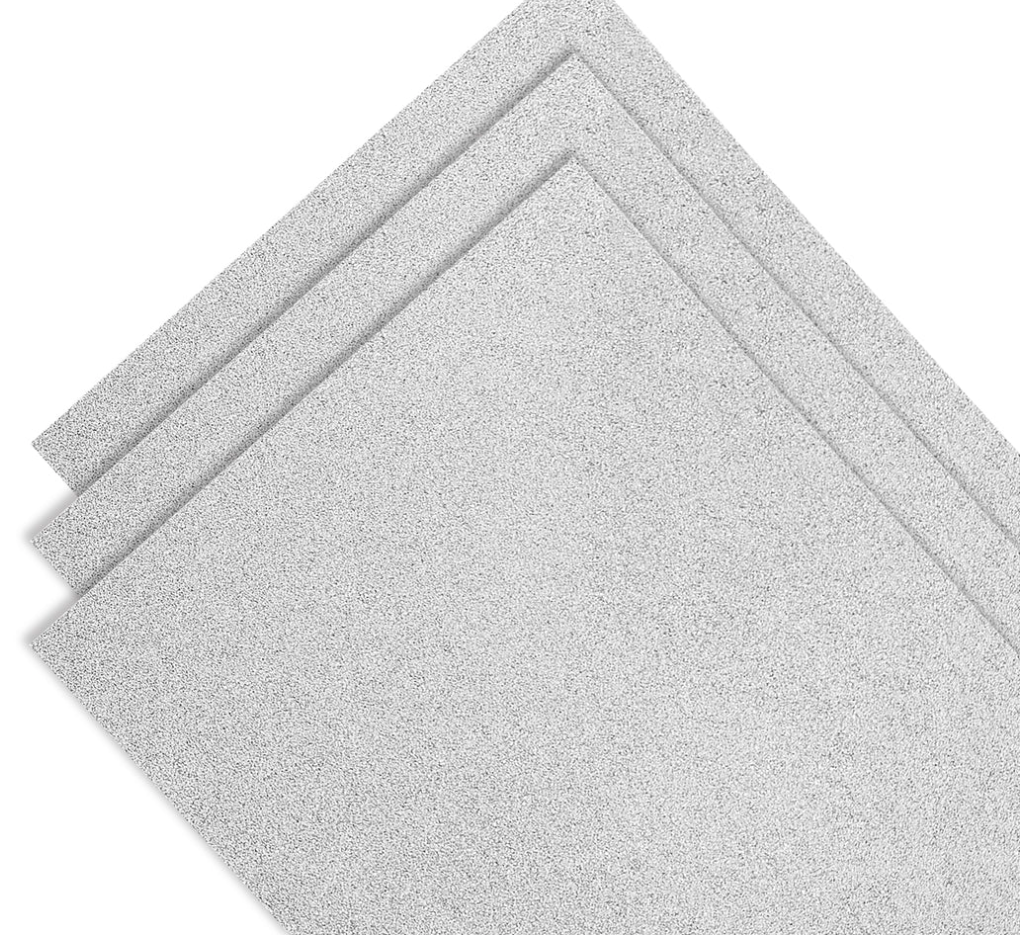 CARDSTOCK 8.5 x 11&quot; - SILVER GLITTER (10 Hojas)