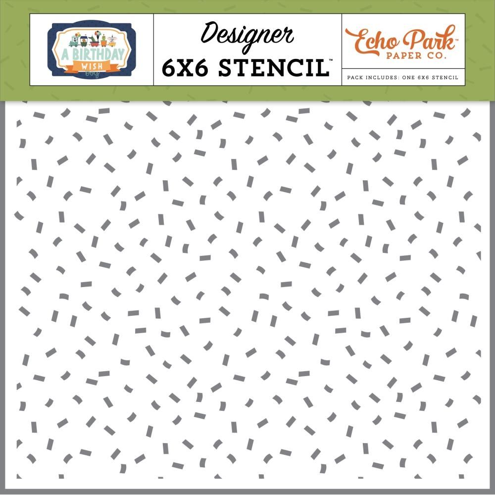 STENCIL 6X6 LET'S PARTY