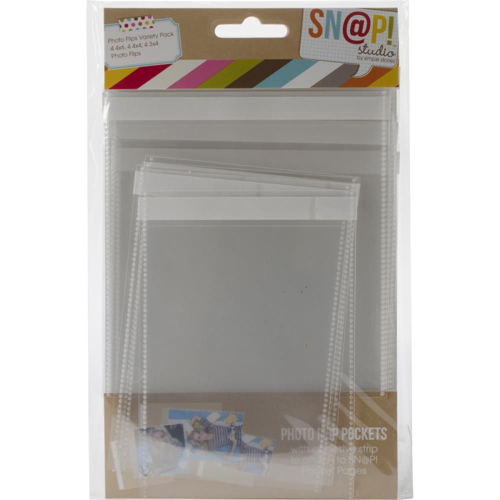 FOTO FLIPS PARA CARPETAS 6X8 (PAQ DE 12; 3 TAMAÑOS)