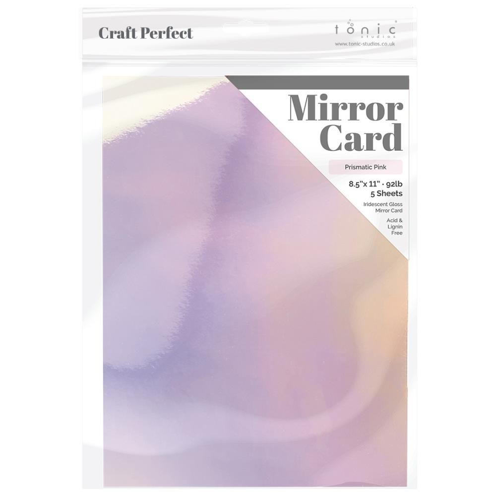 MIRROR CARD IRIDISCENTE PRISMATIC PINK