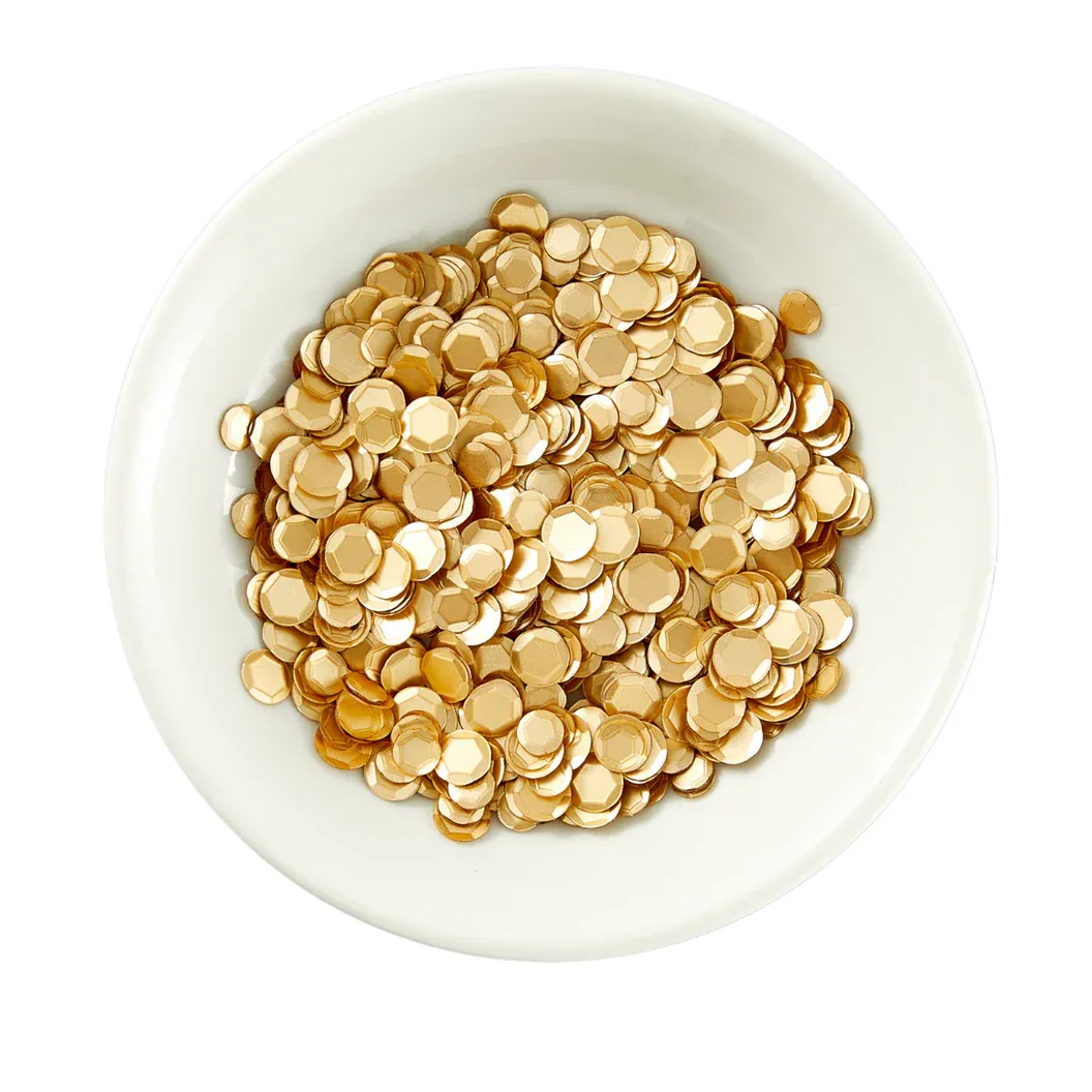 LENTEJUELAS DE ORO SATINADO