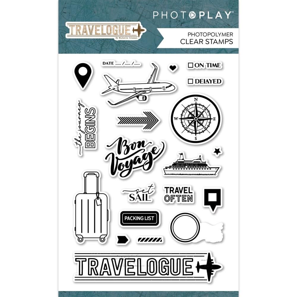 SET DE TROQUELES Y SELLOS TRAVELOGUE