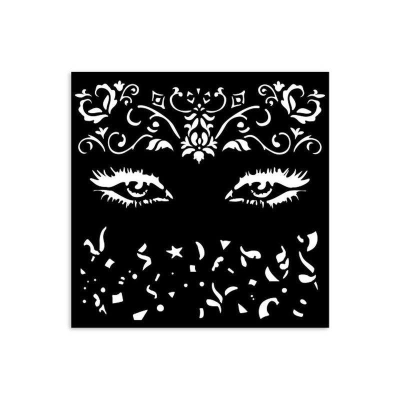 STENCIL MASQUERADE EYES