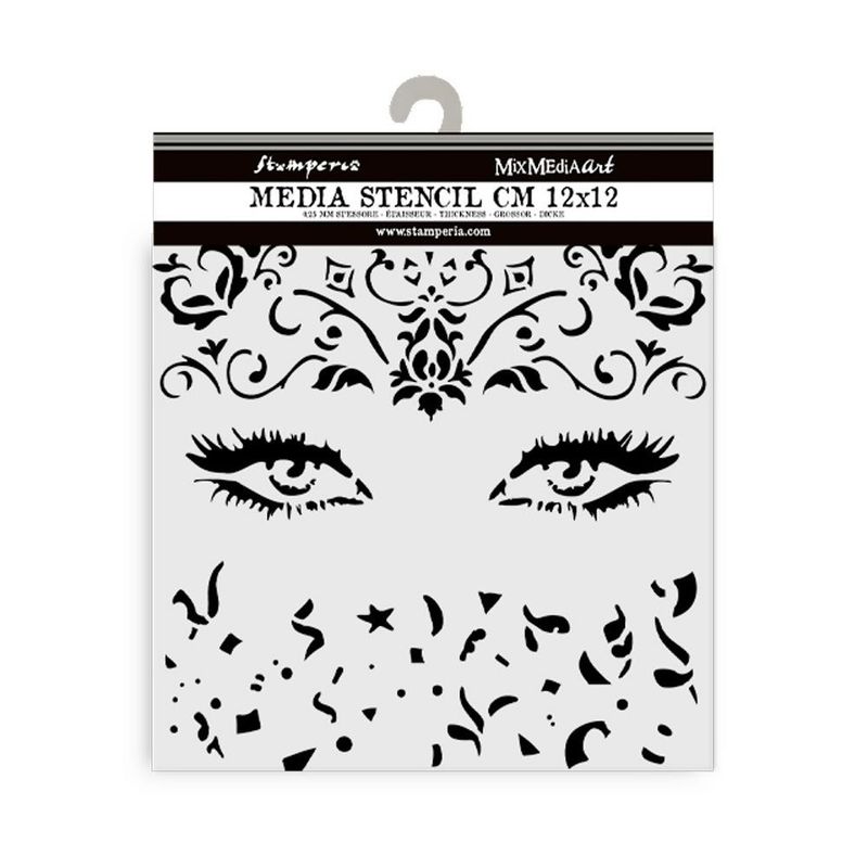 STENCIL MASQUERADE EYES