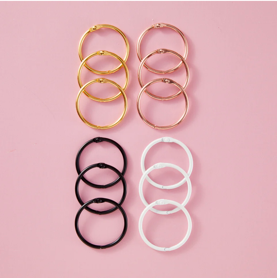 BOOK RINGS DE 1.5&quot; (12/PAQ)
