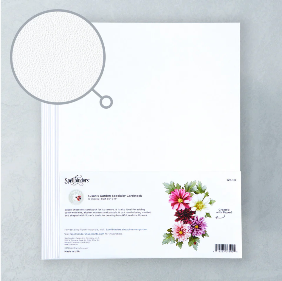 CARTULINA ESPECIAL SUSAN&#39;S GARDEN 8.5&quot; X 11&quot; (10/PAQ)