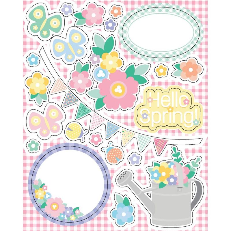 12 HOJAS DE STICKERS DE PRIMAVERA (2 DISEÑOS)