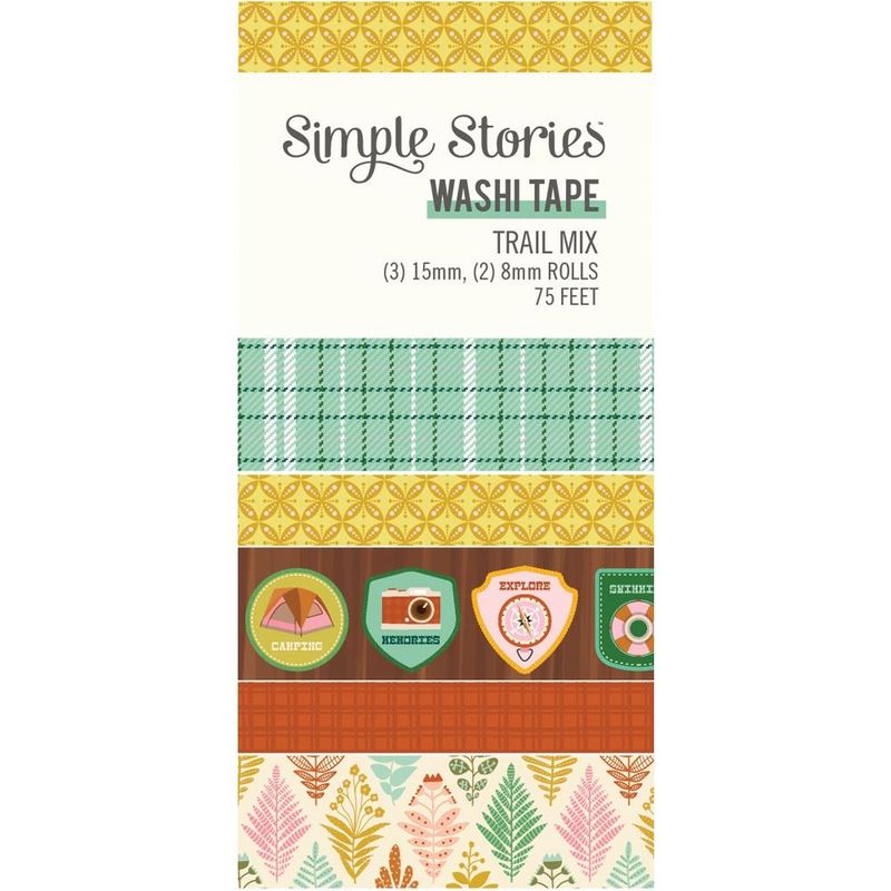 PAQUETE DE WASHI TAPES TRAIL MIX