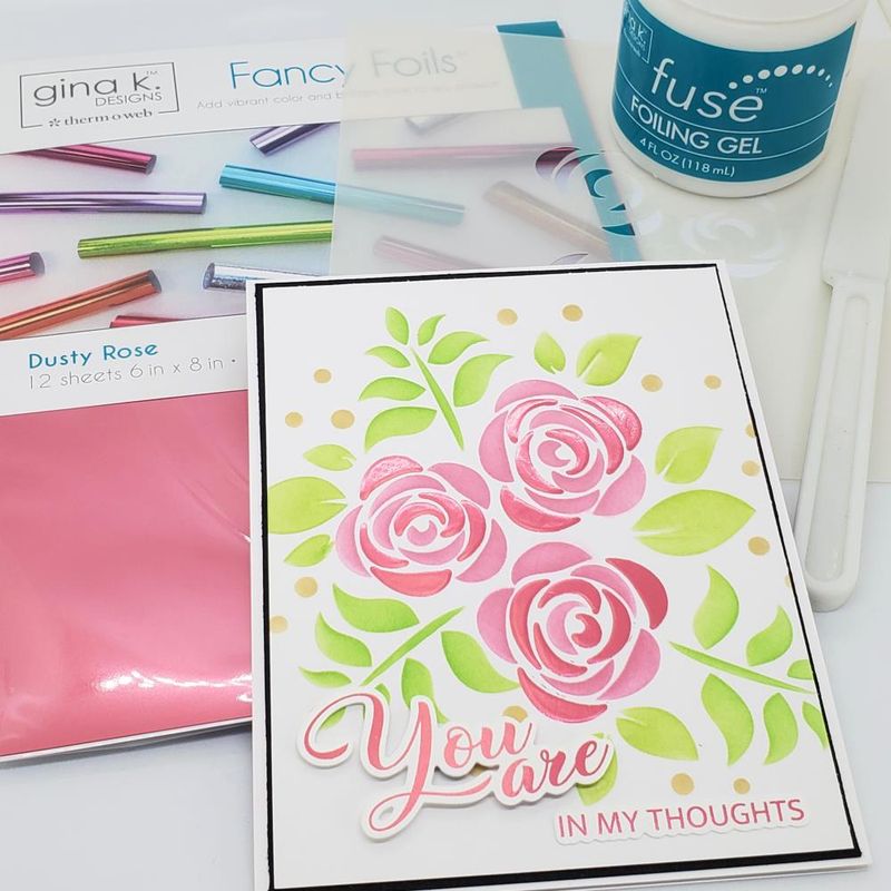 FOIL 6X8 DUSTY ROSE (12 LÁMINAS)