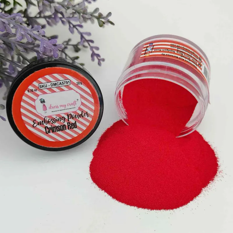 POLVO DE EMBOSAR ROJO CARMESÍ