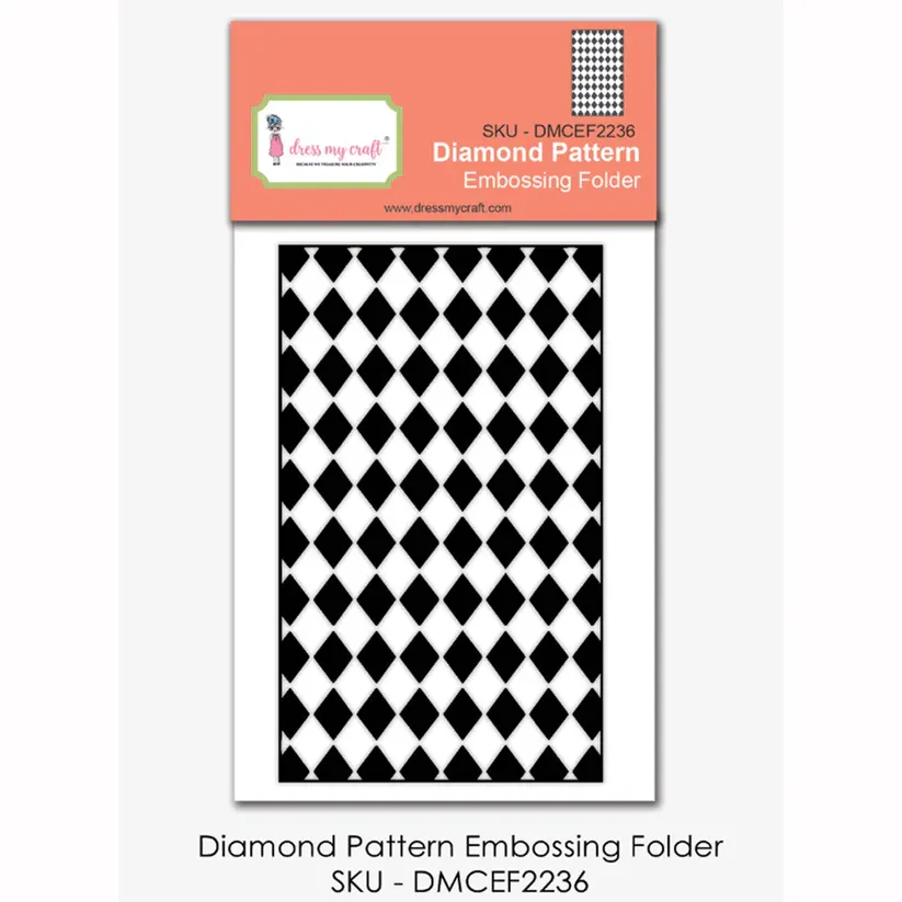 MINI FOLDER DE EMBOSAR PATRÓN DE DIAMANTES