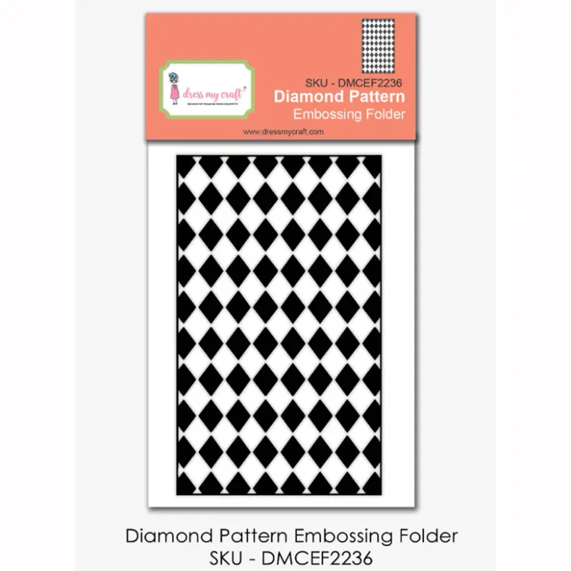MINI FOLDER DE EMBOSAR PATRÓN DE DIAMANTES