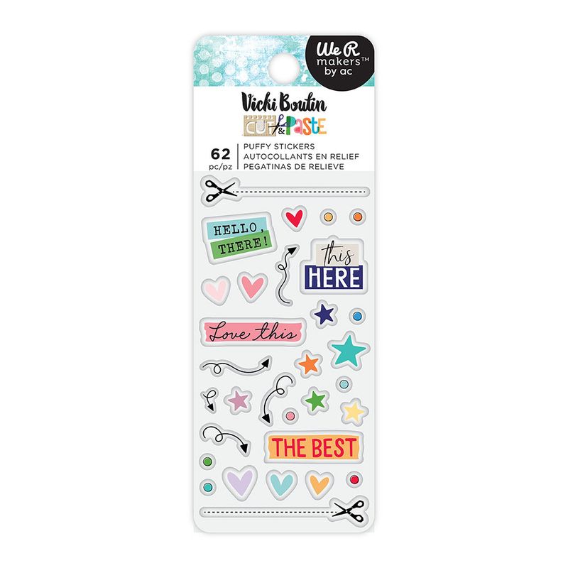 CUT &amp; PASTE PUFFY STICKERS