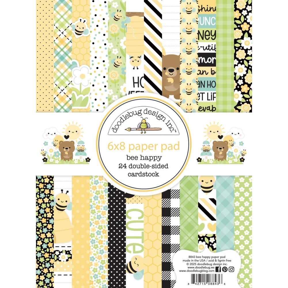 STACK 6X8 BEE HAPPY