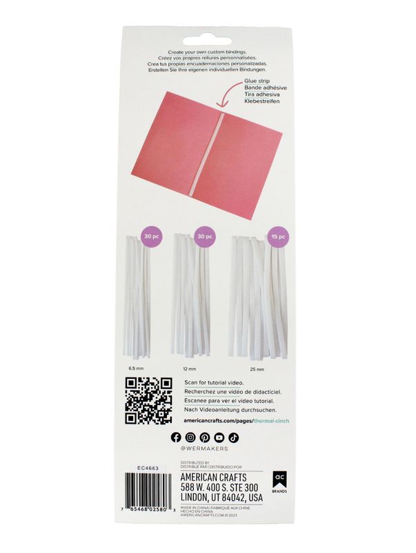 PAQUETE DE TIRAS ADHESIVAS TÉRMICAS PARA THERMAL CINCH