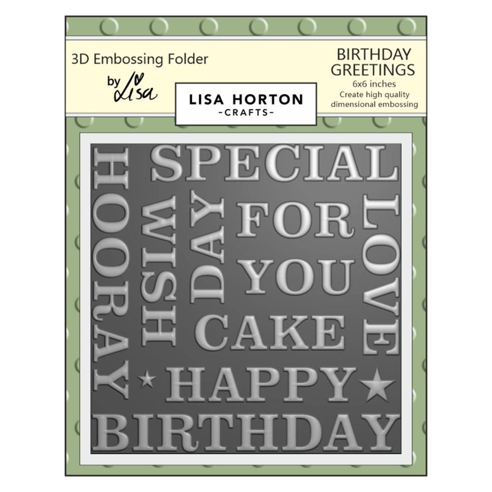 FOLDER DE EMBOSAR BIRTHDAY GREETINGS
