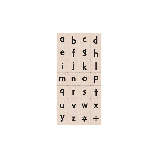 SELLOS DE MADERA LETRAS MINÚSCULAS
