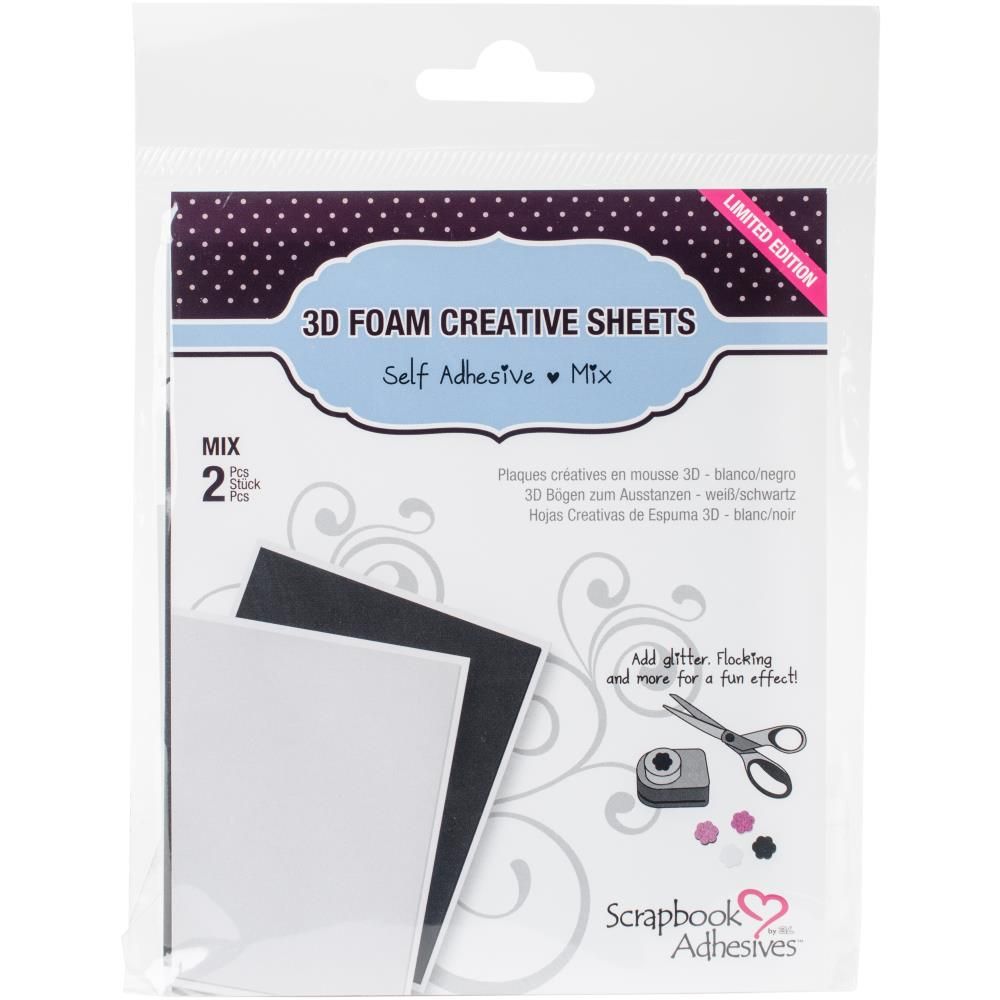 HOJAS FOMI 3D BLANCAS Y NEGRAS (2)