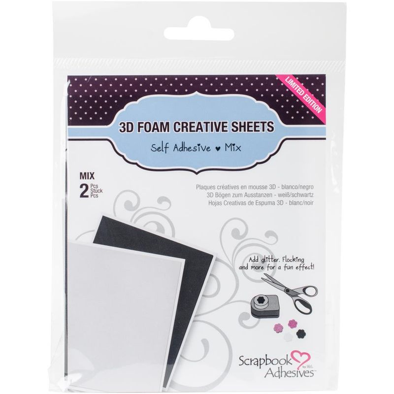 HOJAS FOMI 3D BLANCAS Y NEGRAS (2)