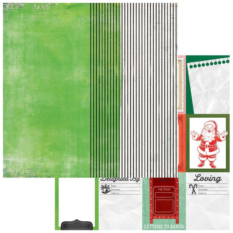 STARTERS #1 HOJAS 12X12 DOBLE CARA MISTLETOE AND MEMORIES