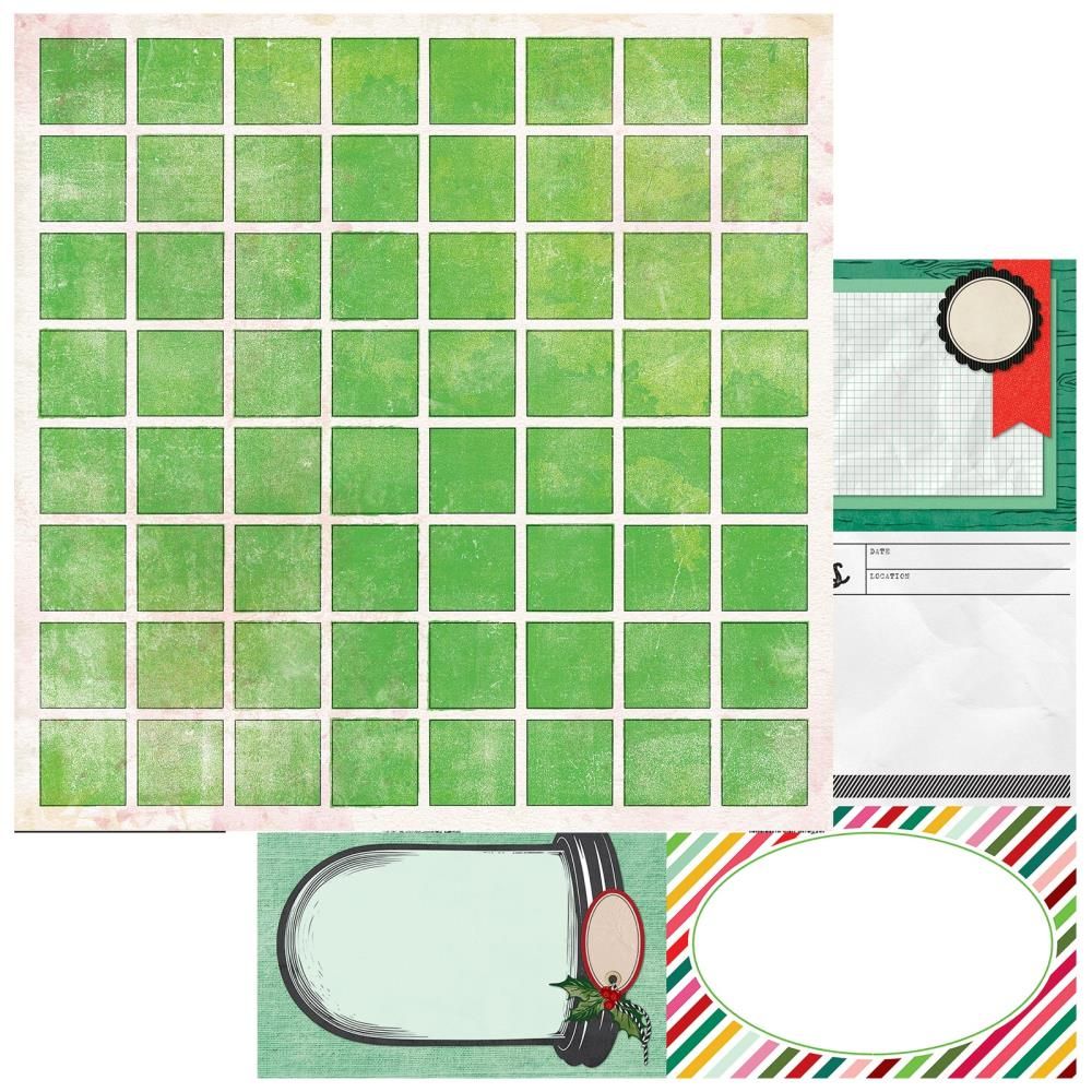 STARTERS #9 HOJAS 12X12 DOBLE CARA MISTLETOE AND MEMORIES