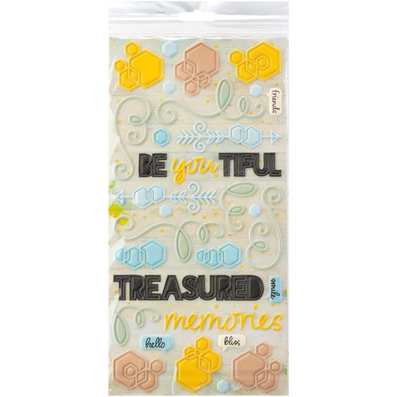 PUFFY STICKERS BOTANICAL BUZZ