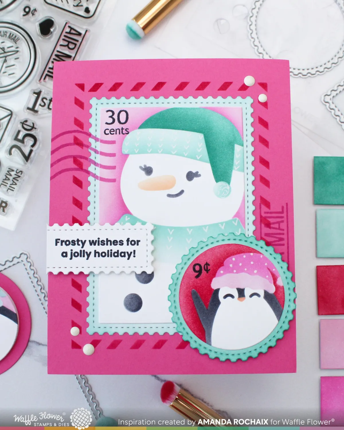 STENCIL DE BLOQUES DE NESTING POSTAGE COLLAGE