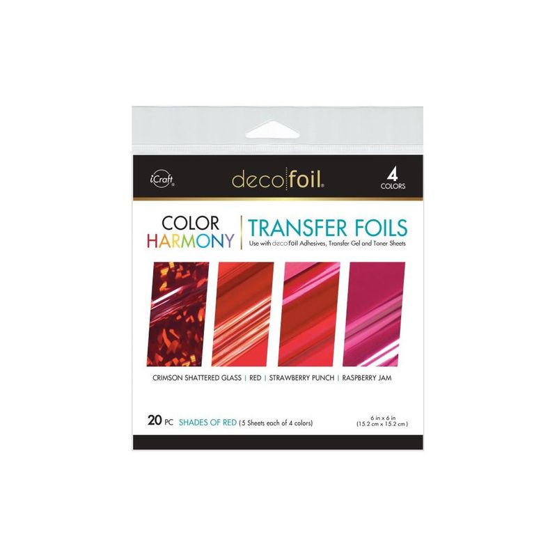 TRANSFER FOILS TONOS DE ROJO