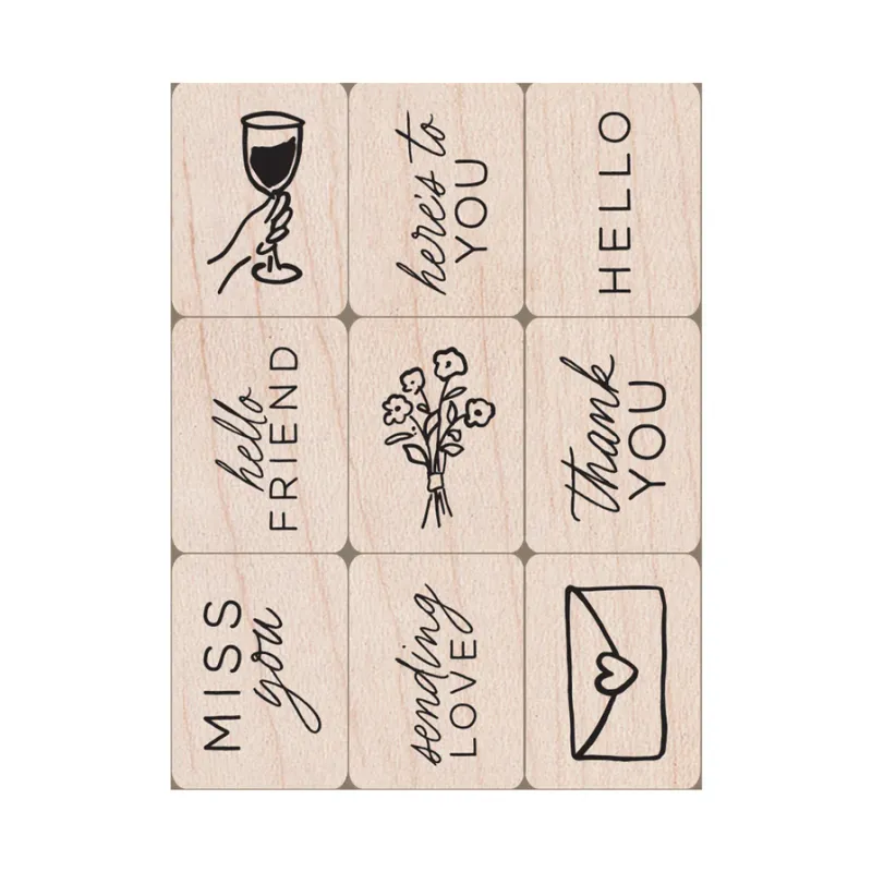 SELLOS DE MADERA EVERYDAY MINI EN TUBO DE HERO ARTS