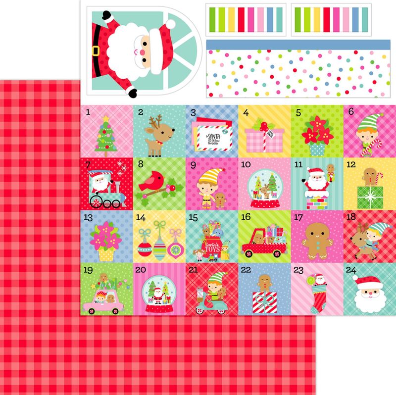 FESTIVE FLANNEL - CARDSTOCK 12X12