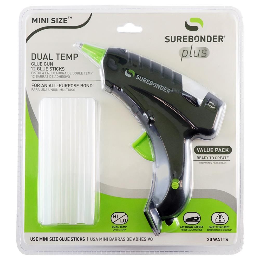 PISTOLA DE GOMA DE DOBLE TEMPERATURA MINI (VALUE PACK)