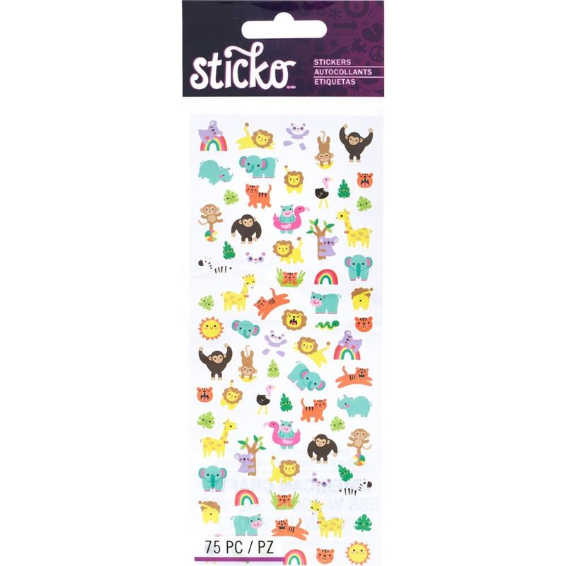 CALCOMANÍAS ANIMALITOS DE LA SELVA