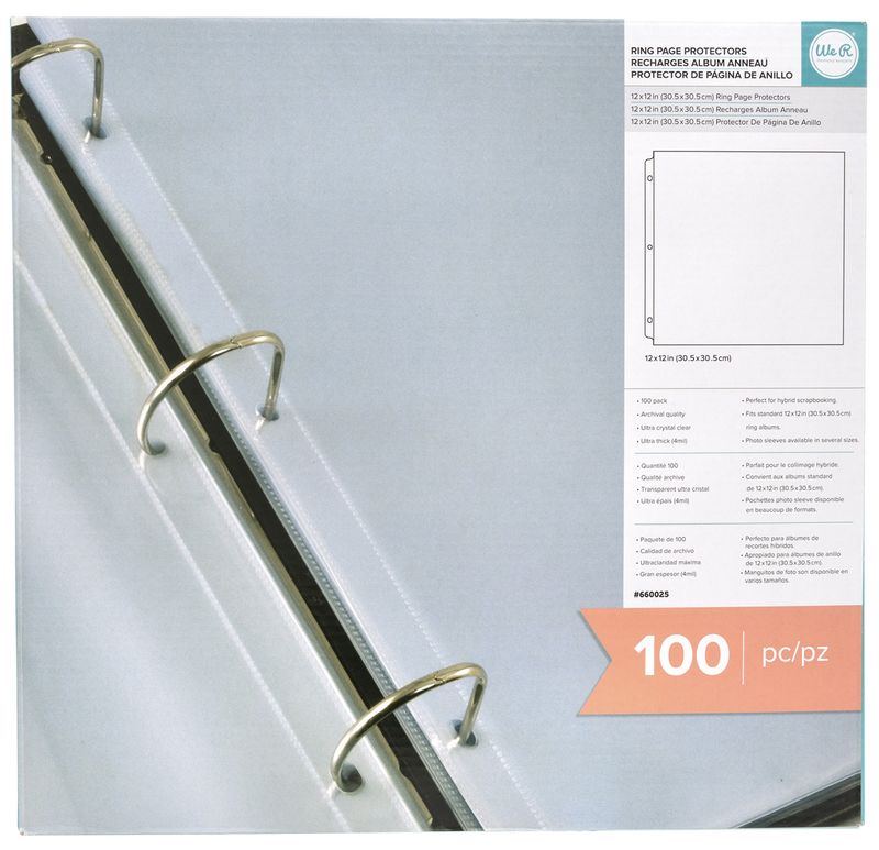 PAGE PROTECTORS WeR RING (100/PAQ)