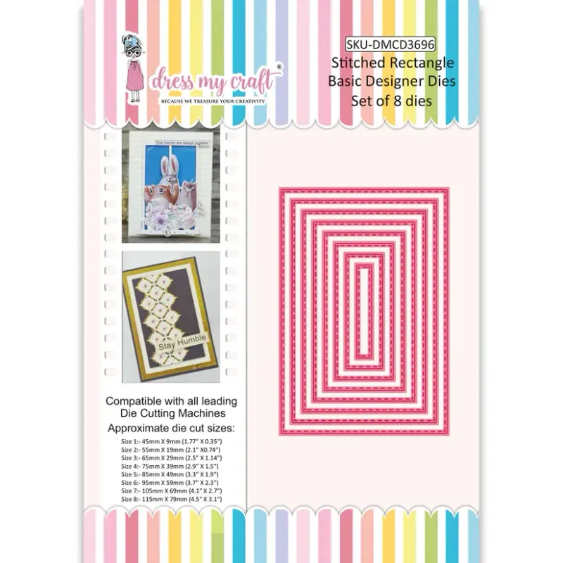 TROQUEL RECTÁNGULOS COSIDOS