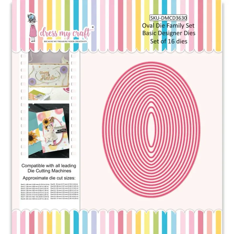 TROQUELES ANIDADOS OVALOS